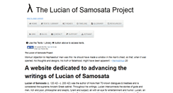 Desktop Screenshot of lucianofsamosata.info